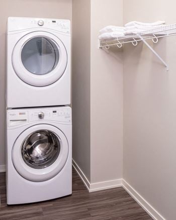 Front-load, full-size washer/dryer